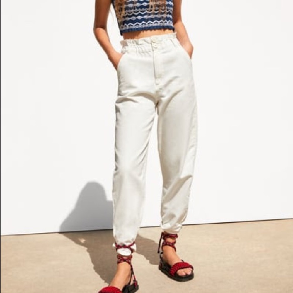 Zara paper bag pants